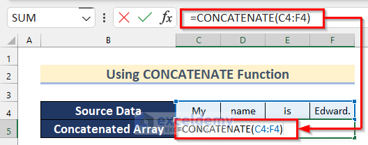 Introduction to Excel CONCATENATE Function in Excel