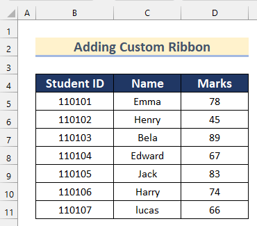 Step by Step Procedures to Add Custom Ribbon Using XML in Excel