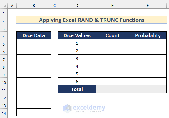 Ways to Model Uniform Probability Distribution in Excel
