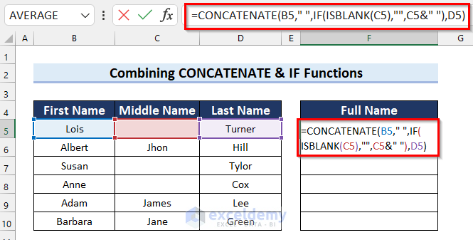 Combining CONCATENATE and IF functions to Concatenate if Values Match in Excel