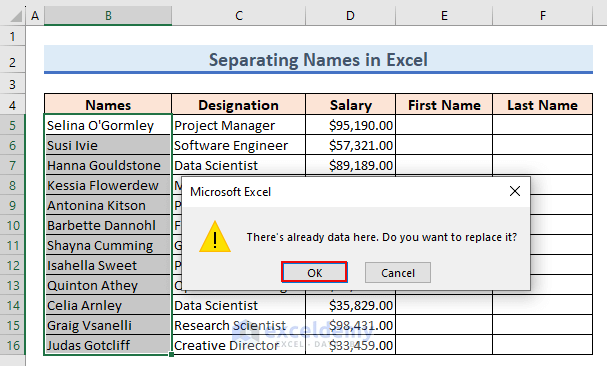 25-Microsoft Excel shows a warning message