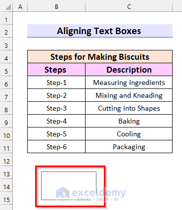 Insert Text Boxes in Excel
