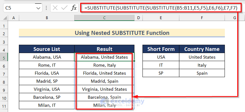 Find and Replace Multiple Words in Word from Excel List