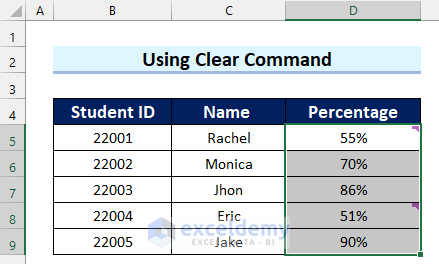 Selecting Cells Where you Cannot Delete Comment in Excel