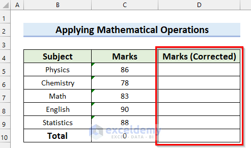 Apply Mathematical Operations 