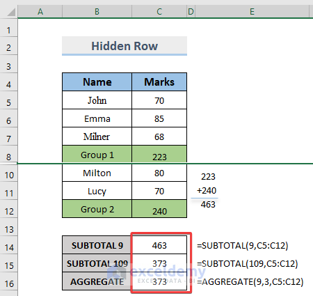AGGREGATE vs SUBTOTAL in Excel