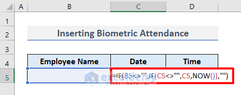 Step by Step Procedures to Create Biometric Attendance Report in Excel