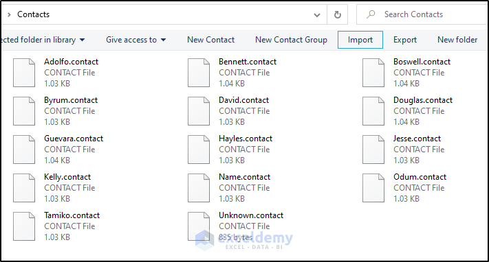 Take Contacts from CSV File to Convert CSV File to VCF Using Excel