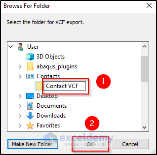 Put Contacts to VCF to Convert CSV File to VCF Using Excel
