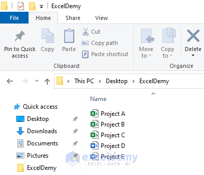 How to Copy File Names from Folder to Excel