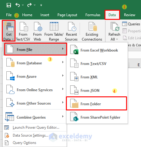 Using Power Query to Copy File Names from Folder to Excel