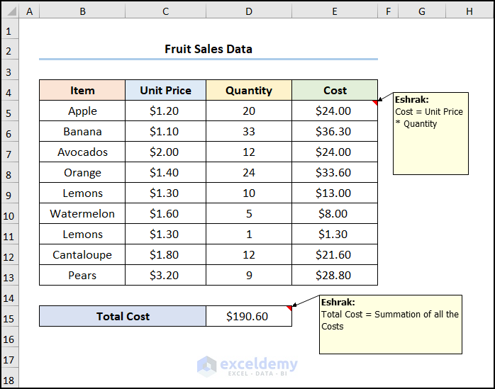excel comment only showing arrow by resizing column width