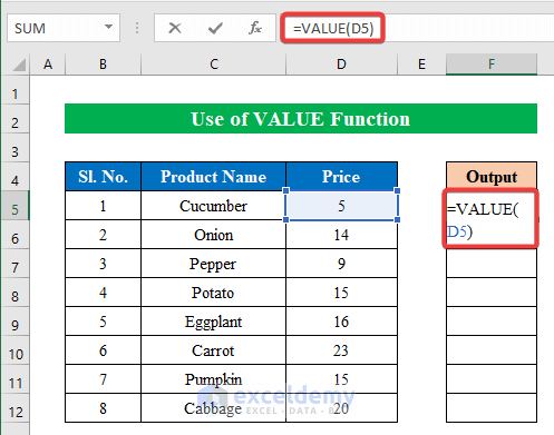 Use VALUE Function to solve excel currency format not working
