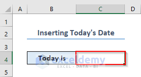 How to Insert Today’s Date in Excel