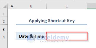 Applying Keyboard Shortcut