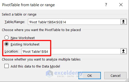 Insert Pivot Table to Evaluate Demographic Data in Excel