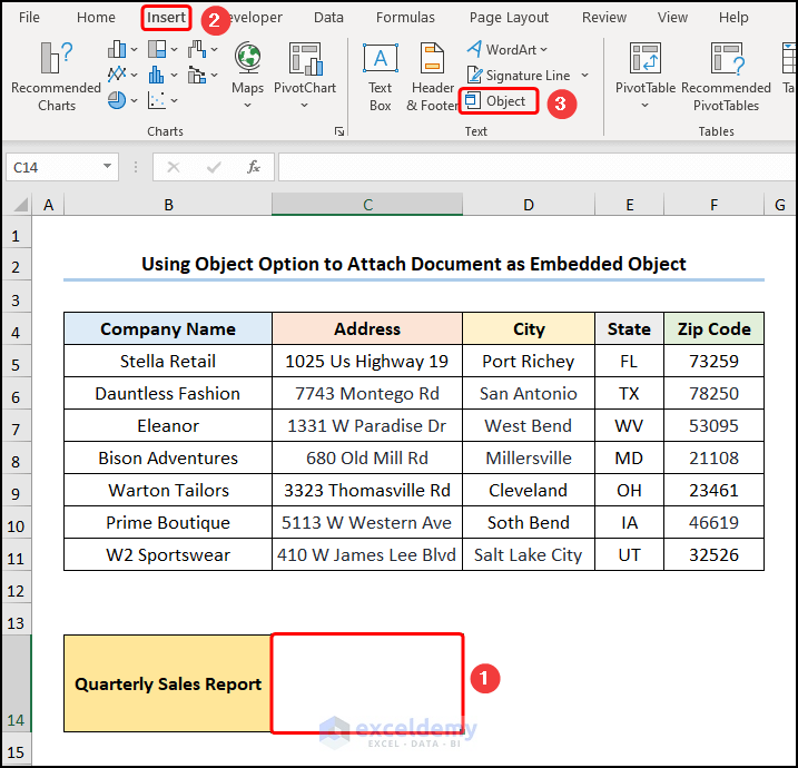Attach Document as Embedded Object