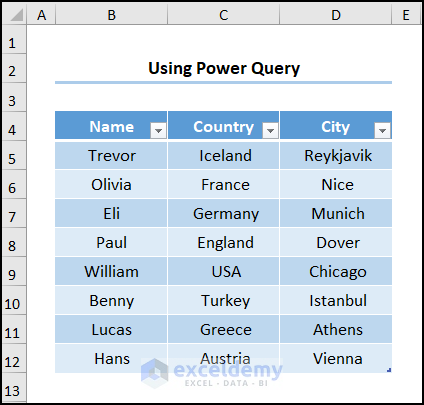excel text to columns multiple delimiters with Power Query