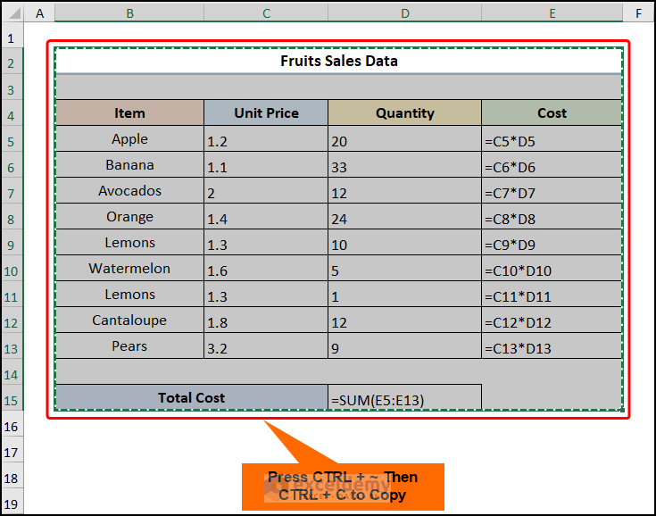 How to Copy and Paste Formulas from Excel to Google Sheets