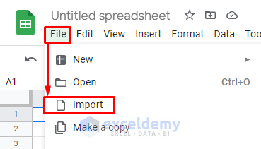 Choose Import Tool to Copy from Excel to Google Sheets with Formulas