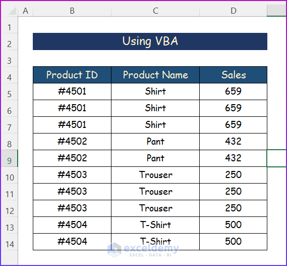 Using VBA to Fill Blank Cells with Value Above in Excel