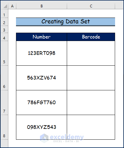 Step-by-Step Procedures to Generate 2D Barcode in Exce