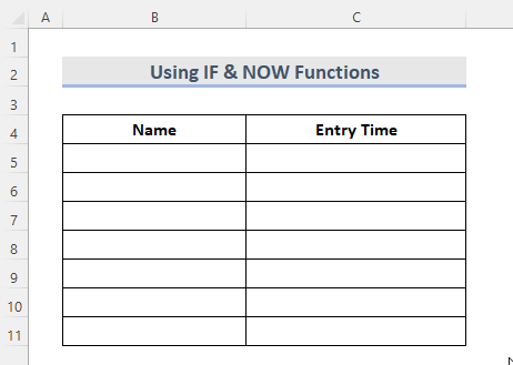 Auto Insert Timestamp Using an Iterative Formula with IF and NOW Functions