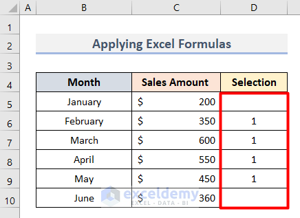 Apply Excel Formulas to Sort Column Chart in Descending Order