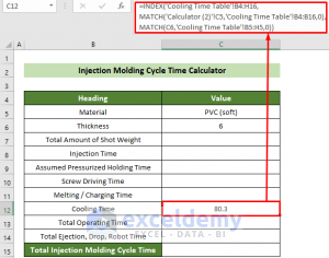 Injection Molding Cycle Time Calculator – UXCL