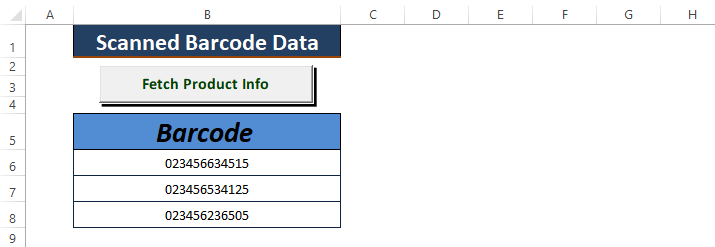 Excel Barcode Scanner Macro
