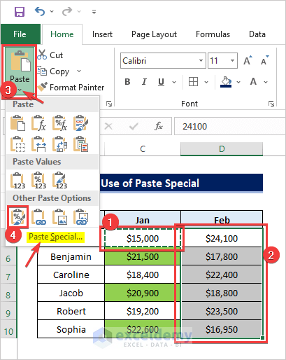 copy conditional formatting using Paste Special