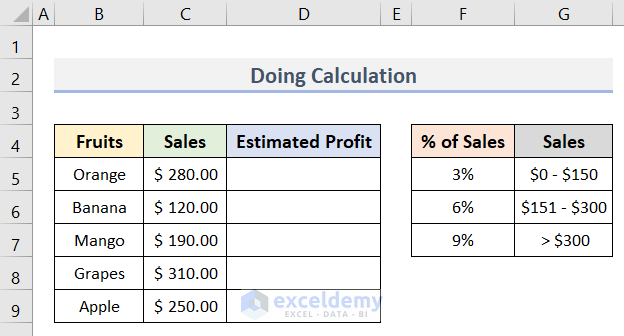 Use Array in CHOOSE Function for Doing Calculation in Excel