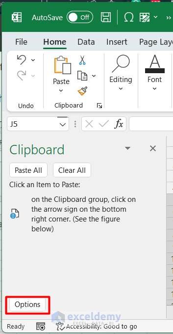 Enable/ Disable Clipboard when excel clipboard not working