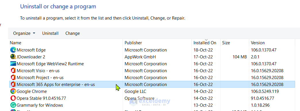 Reinstall Microsoft Excel when excel clipboard not working