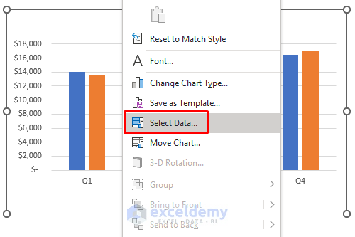 Adjust Excel Clustered Column Chart Spacing by Adding Legend