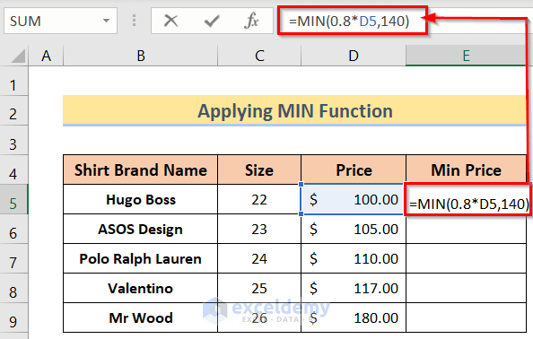 Inserting Formula to Use Excel Formula Not to Exceed a Certain Value