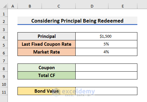 Floating Rate Bond Valuation Considering Principal Being Redeemed