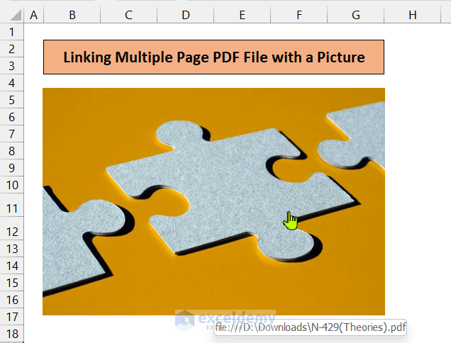 Link Multiple Page PDF File with a Picture