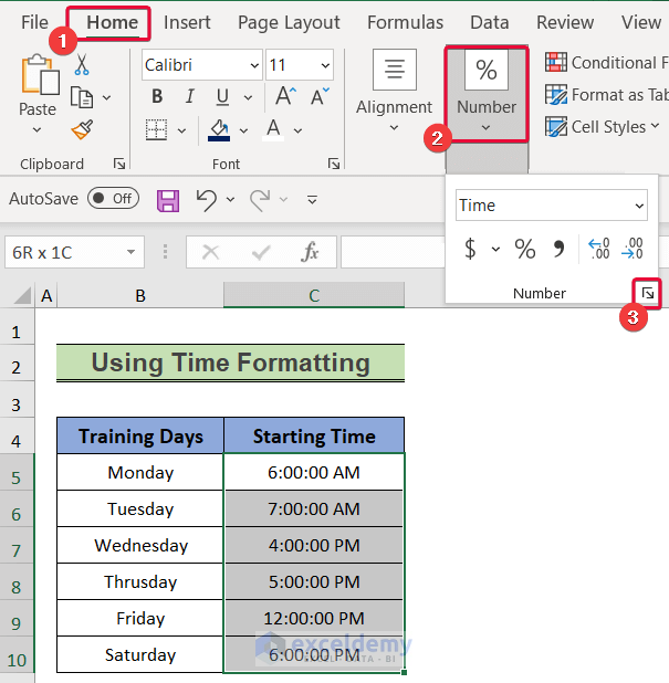time formatting to add military time in excel