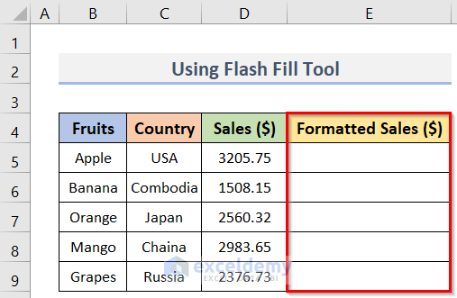 Decimal Separator Changing with Flash Fill Tool in Excel
