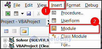how to clear excel cache using VBA