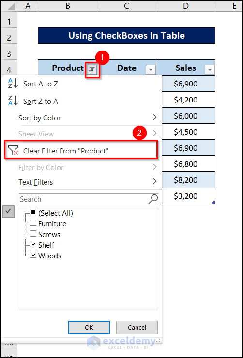 removing text filter to convert text filter to date filter in excel