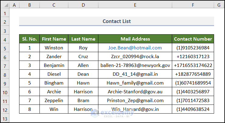 How to Make a CSV File in Excel for Contacts