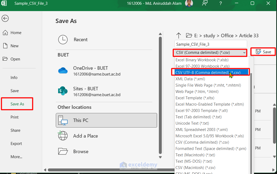 How to Fix CSV Files Not Saving in Excel