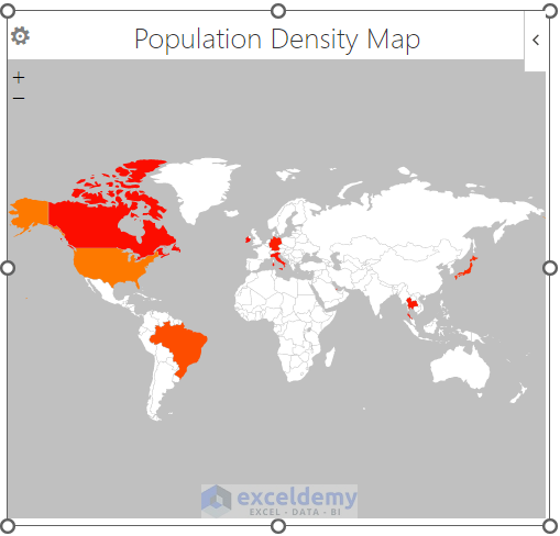 Generate a Population Density Map from Excel Add-ins