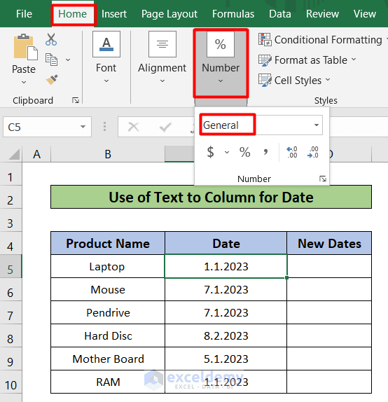 how to use to columns in excel for date