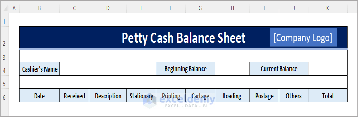 create labels for petty cash