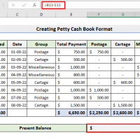 petty cash book format in excel