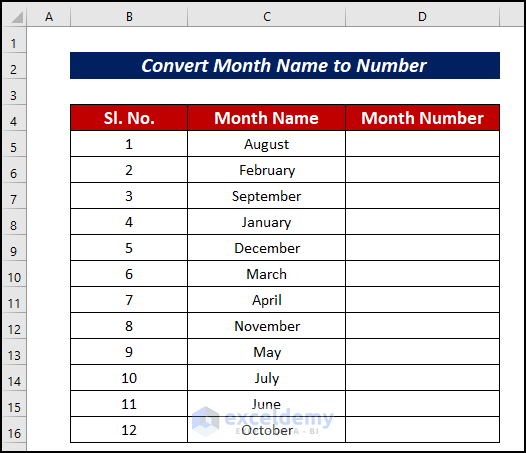  Excel Convert Month Name to Number