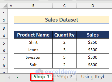 create table from multiple sheets in excel